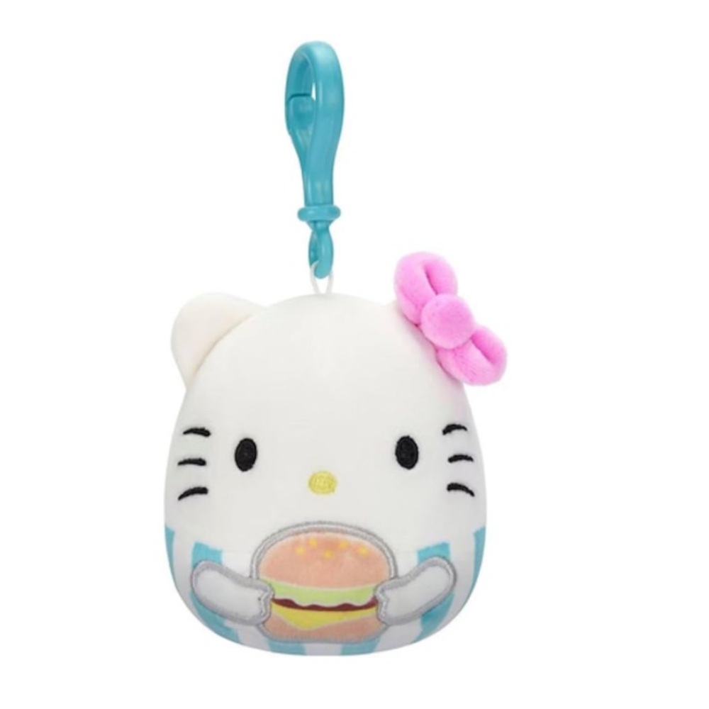 Squishmallows, Sanrio Hello Kitty And Friends Chunky Hello Kitty Hamburger 🍔 Cli